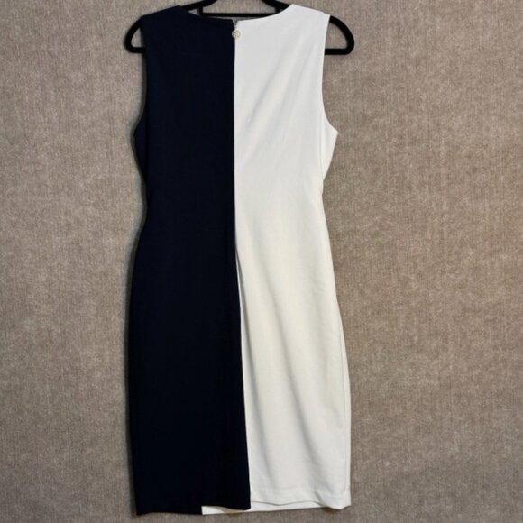 Sz 10 Tommy Hilfiger Navy & White Dress EUC - Picture 3 of 5